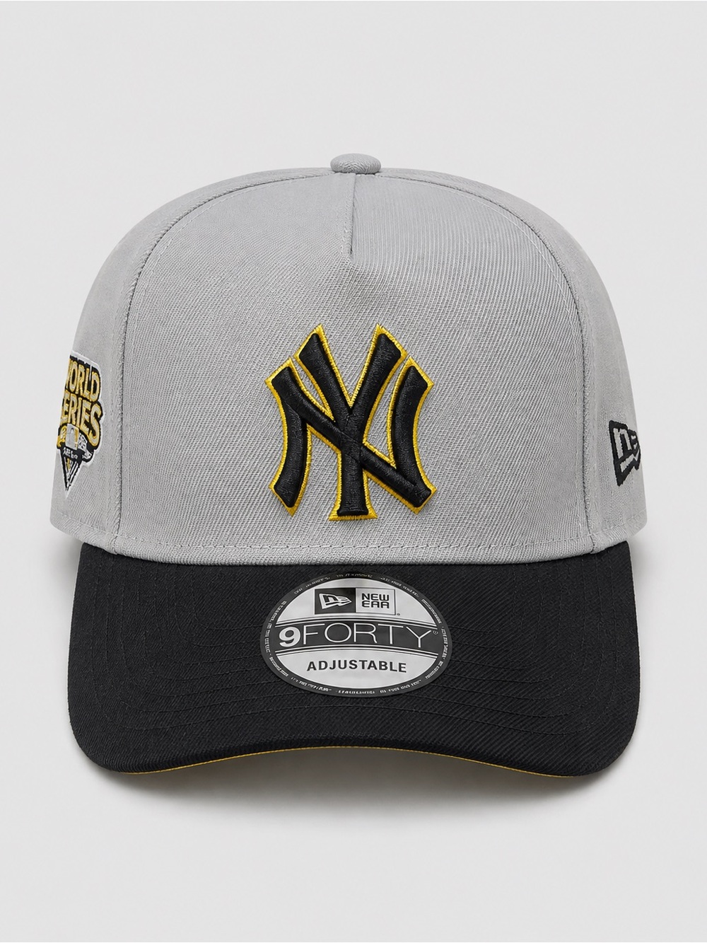 New Era Grey & Black New York Yankees 9FORTY Cap with Yellow Trim